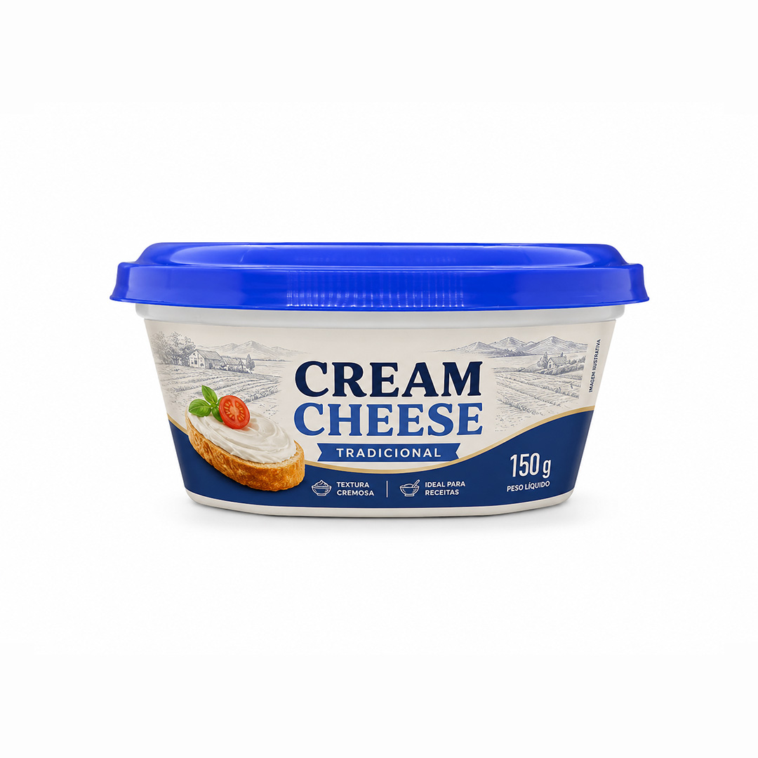 Pote-de-creem cheese 200ml mold in label - BrasilPack